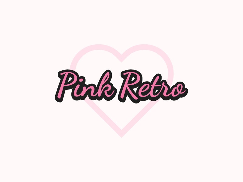 Pink Retrologo設(shè)計(jì)